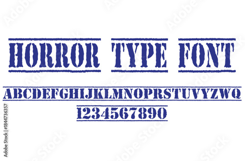 Horror dark lettering tattoo vector type font. grunge style Y2k type font with gothic pank rock and blood style signs and symbols. scary tattoo font vector icon	