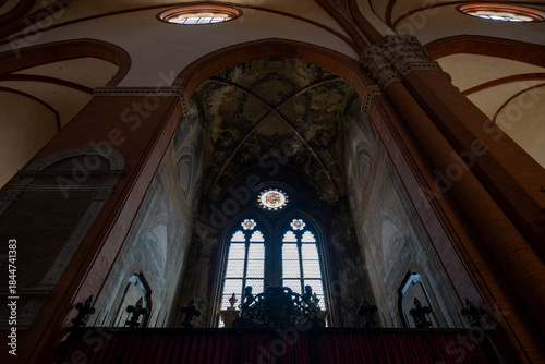Slika na platnu Gothic apse windows, Basilica of San Petronio - Bologna, Italy