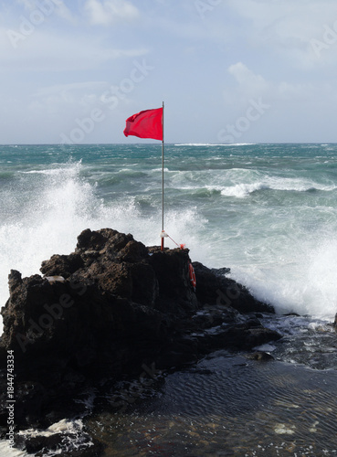 European windstorm Emilia affecting Gran Canaria, Canary Islands