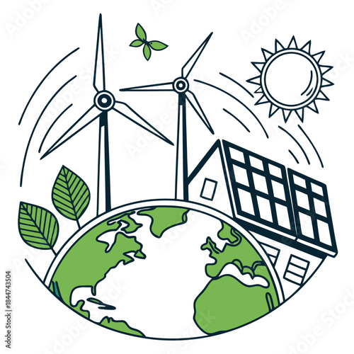 Combining renewable energy sources like wind and solar for global environmental sustainability