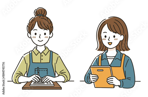 Hand-Drawn Customer Service Support Vector Illustration - Playful & Organic Shapes