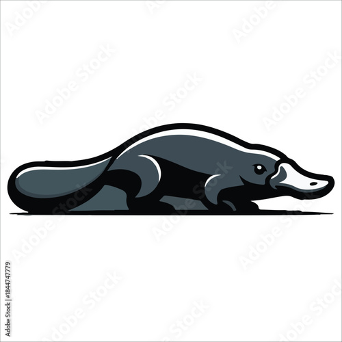 Illustration of a platypus vector design