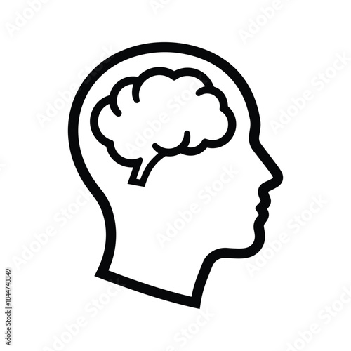 Human head with visible brain