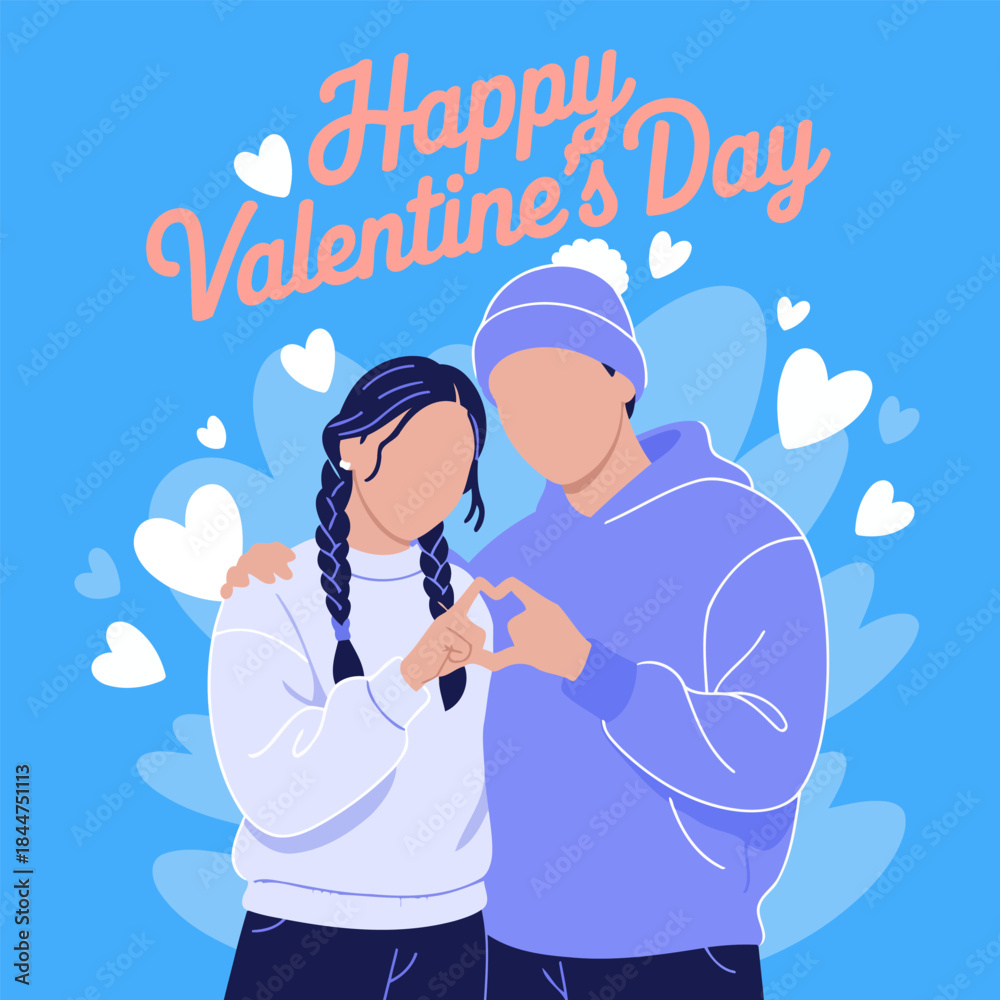 Obraz premium Heartwarming Valentine’s Day Wishes for Couples on February 14
