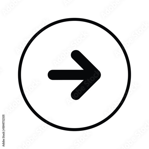 Black arrow icon pointing to right direction inside circle Free Download Black arrow icon pointing to right direction inside circle - GFXLoad
