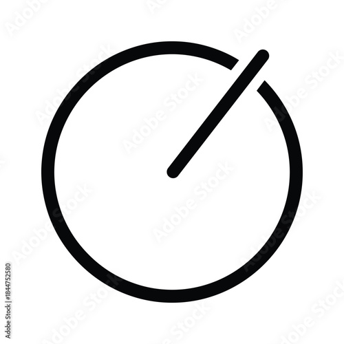 Clock face with a single hand