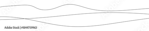 Thin curved wavy lines