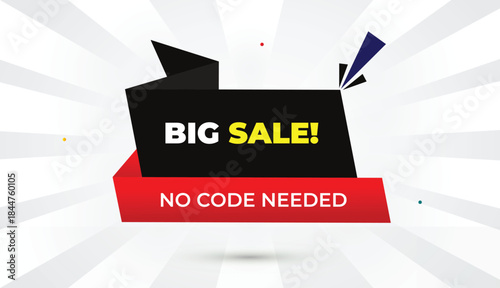 big sale editable eps format web banner vector art illustration template design black gray red gradient shapes bold font white gray gradient abstract illustration sun light business background 4k
