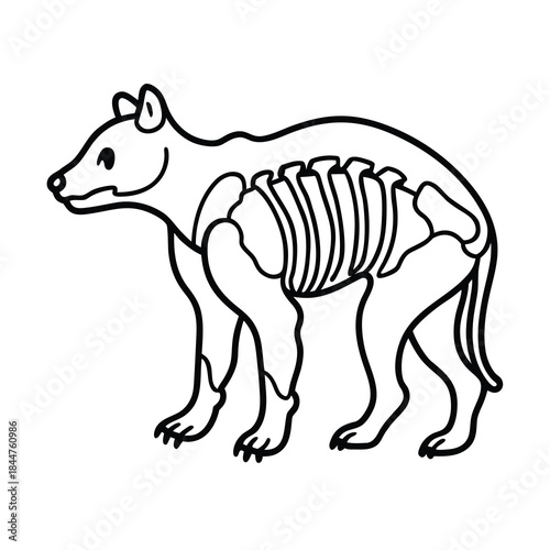 bear skeleton