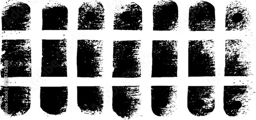 Black and white scratch grid stencil for urban graffiti art design