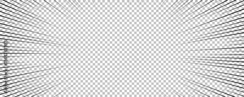 Black comic book transparent background