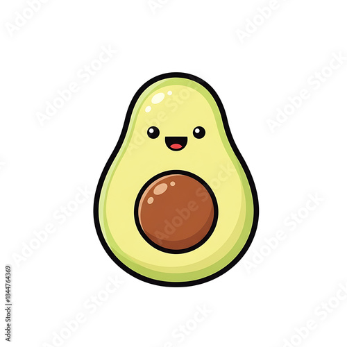 Happy Avocado Fruit.