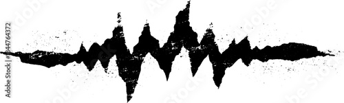 Abstract black and white zigzag energy streaks design for posters and cards