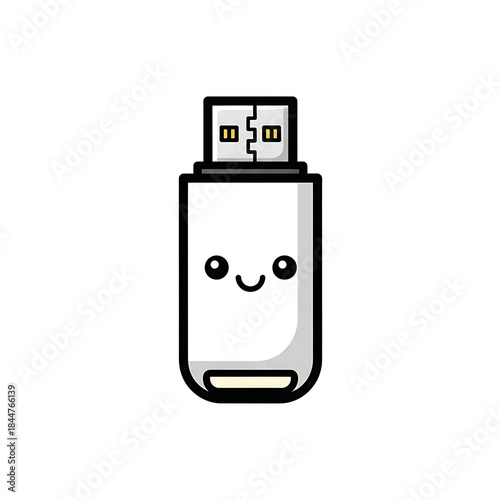 USB Drive Cartoon.