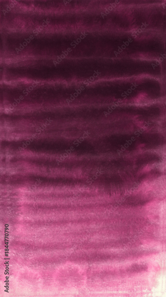 Fototapeta premium Bright painted neon pink and violet watercolor texture. Hand drawn background