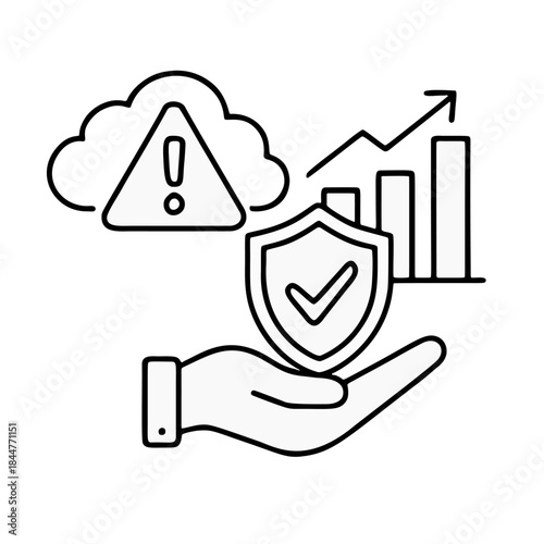 Line art for rick management or mittigation