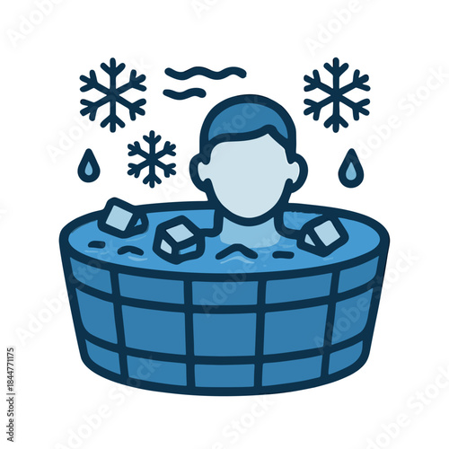 Icon for cold plunge or ice bath therapy