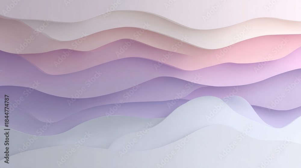 Obraz premium Lavender Gradient Layers Create a Soft Background With a Modern Design Ideal for a Minimalist Setting