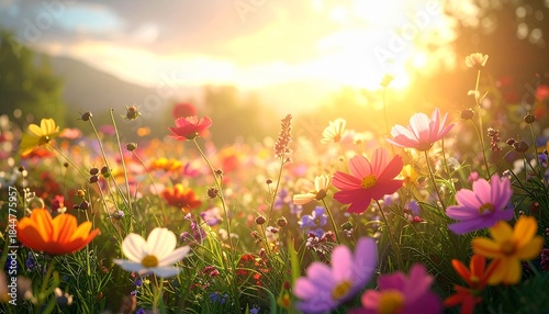 beautiful colorful floral background