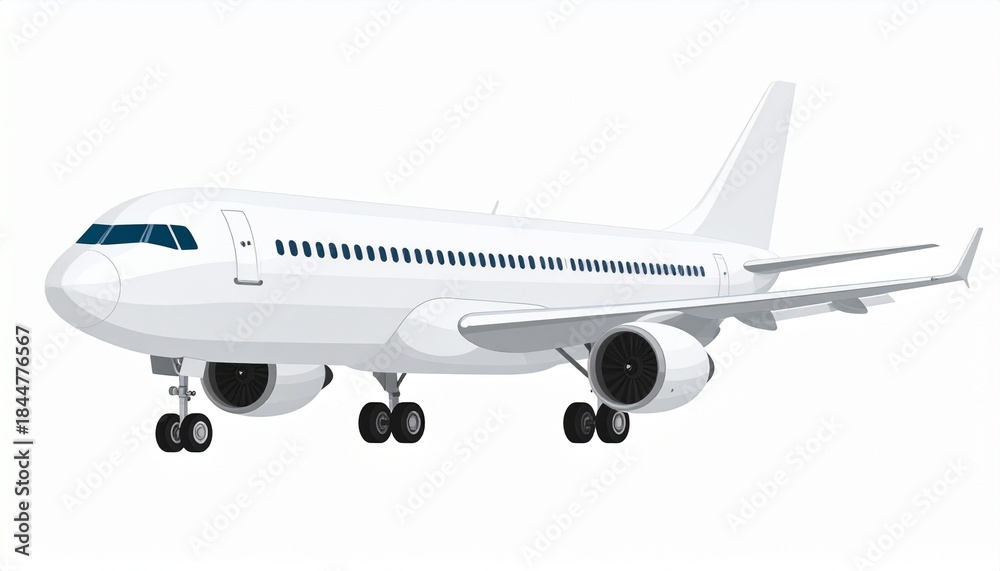 Obraz premium airplane on a white background