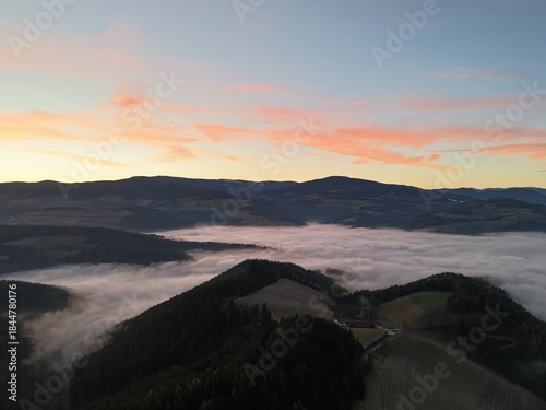 Nebel im Tal, Bucklige Welt, Niederösterreich