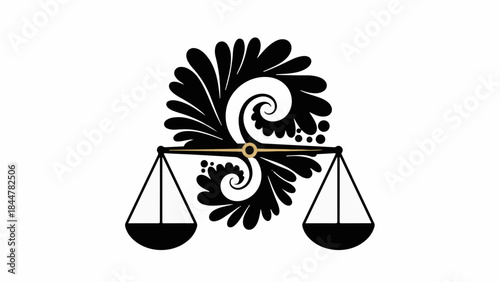 Ornate scales of justice symbolize balance and fairness in legal matters.