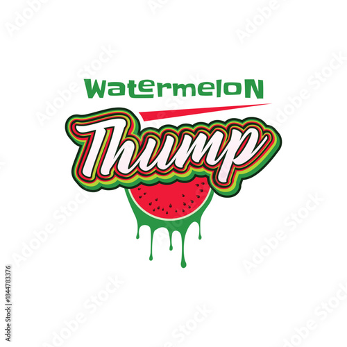 Watermelon Thump T-shirt Design