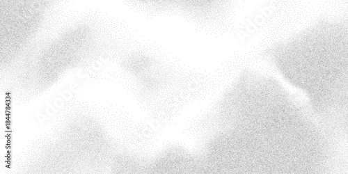 Abstract scattered grit particles with uneven distribution. Monochrome sand blotch overlay, vector illustration