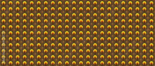 Golden Orbs Texture an intricate pattern of repeating golden orbs, creating a mesmerizing and luxurious visual texture. 