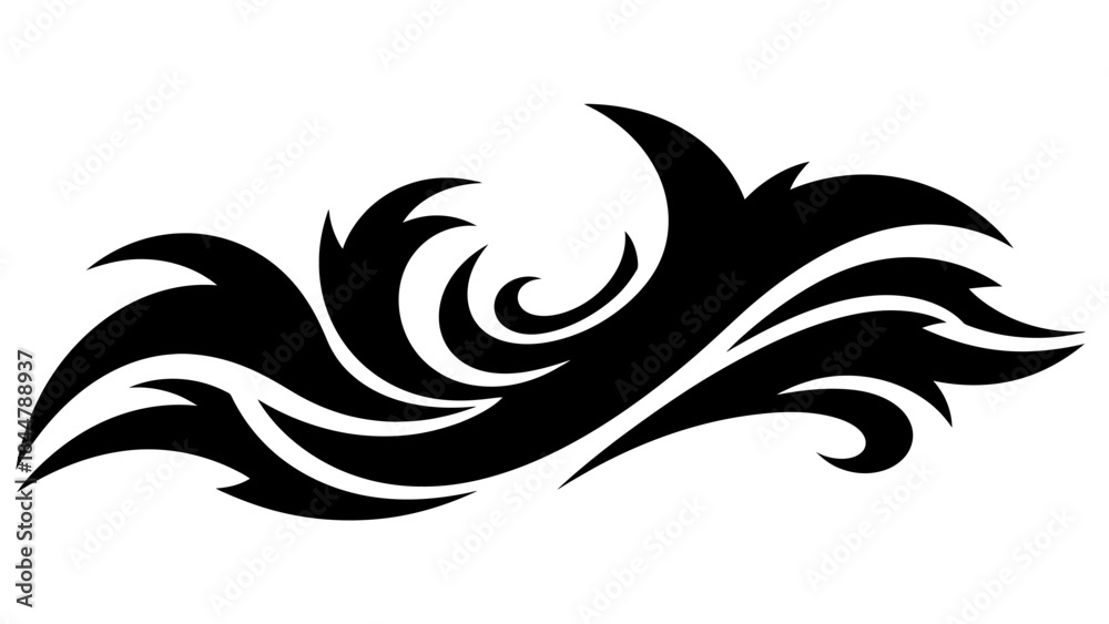 custom made wallpaper toronto digitalElegant Black Floral Ornament: A graceful and intricately designed black floral ornament, exuding timeless beauty and sophistication.