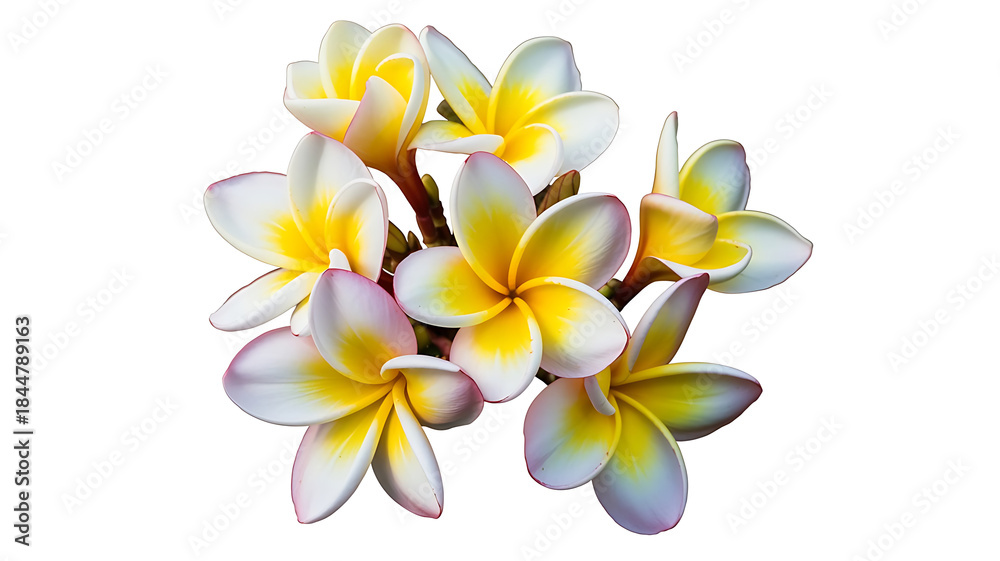 Fototapeta premium frangipani flower image isolated on white