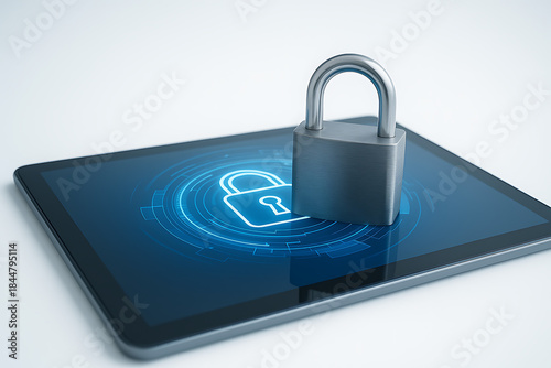 Tablet Security Padlock Protection Theme