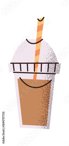 Plastic cup for coffee drink