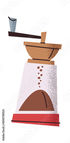 Modern manual coffee grinder machine