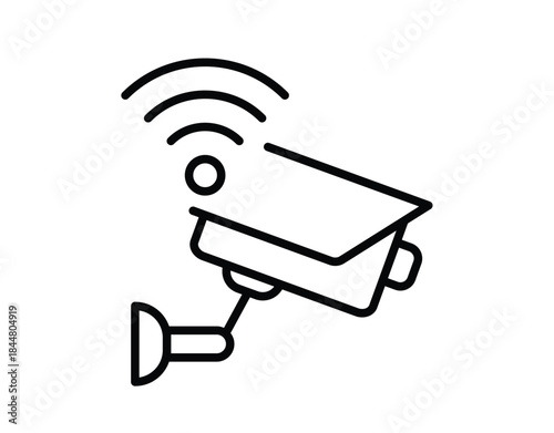 Modern Security Camera with Signal Waves for Surveillance and Safety