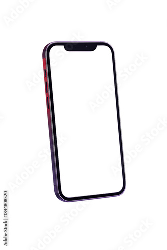 Ultra realistic smartphone interface mockup floating device transparent display gradient backdrop