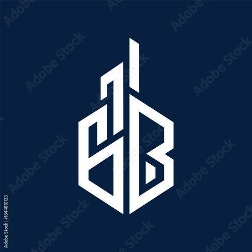Elite Geometric GB Monogram Logo. Luxury Gold Corporate Mark for Global Investment Banking, Wealth Management, or Architectural Development Group.