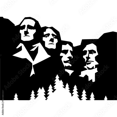 Mount Rushmore Vector