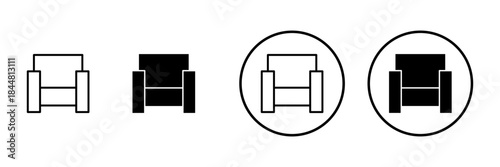 Sofa icon vector. sofa sign and symbol. furniture icon