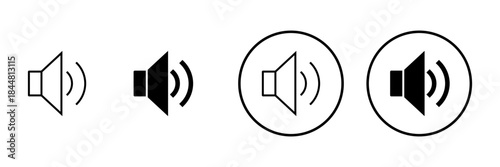 Speaker icon vector. volume sign and symbol. loudspeaker icon. sound symbol