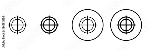 Target icon vector. goal icon vector. target marketing sign and symbol
