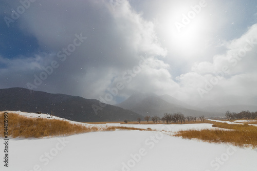九重町の雪景色（大分県九重町）