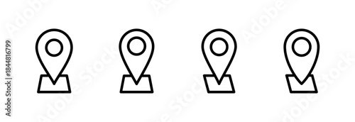 Address icon vector illustration. home location sign and symbol. pinpoint