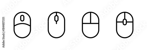 Mouse icon vector illustration. click sign and symbol. pointer icon vector.