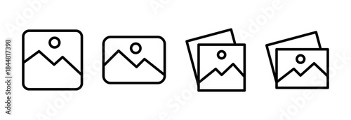 Picture icon vector illustration. photo gallery sign and symbol. image icon