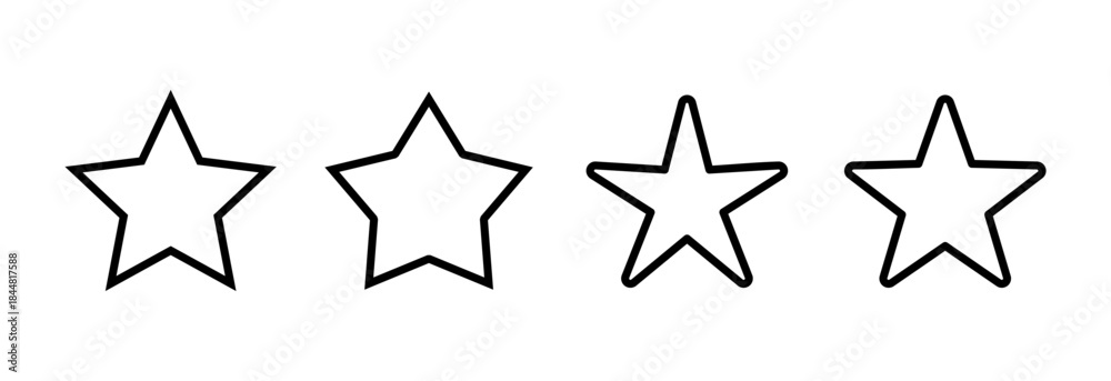 Fototapeta premium Star Icon vector illustration. rating sign and symbol. favourite star icon