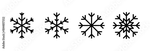 Snow icon vector illustration. snowflake sign and symbol