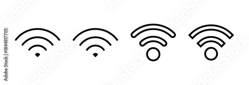 Wifi icon vector illustration. signal sign and symbol. Wireless  icon
