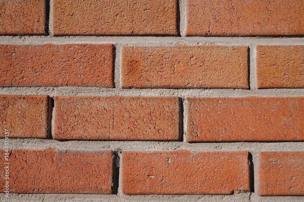 Obraz premium Closeup Red Brick Wall Texture Background