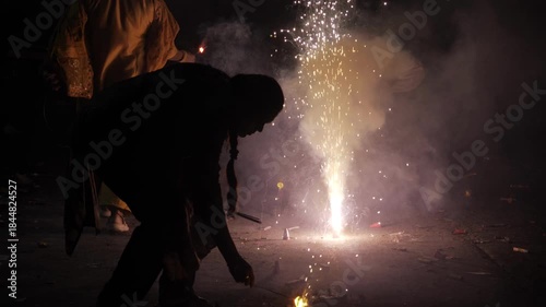 Exciting Fireworks Show  A Spectacular Display of Colors and Lights